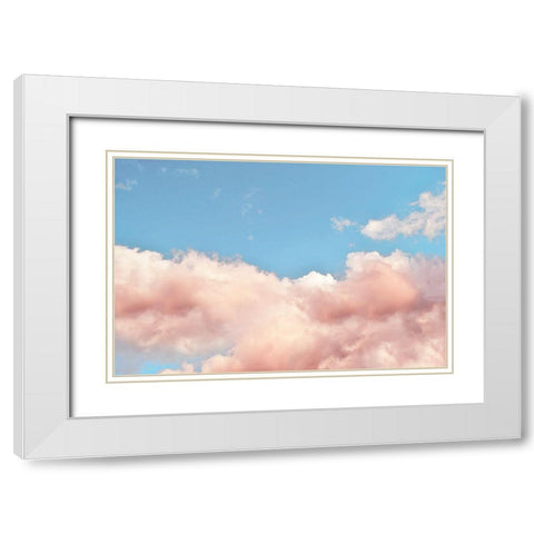 Toasty Clouds II White Modern Wood Framed Art Print with Double Matting by Carpentieri, Natalie