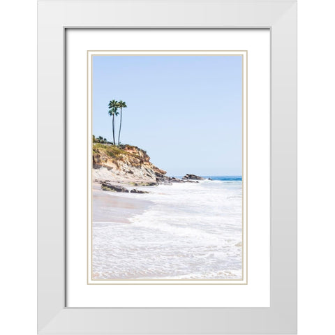 Faded Summer White Modern Wood Framed Art Print with Double Matting by Carpentieri, Natalie