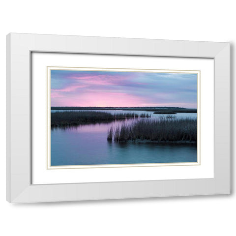 Espiritu Santo White Modern Wood Framed Art Print with Double Matting by Pryor-Luzier, Maresa