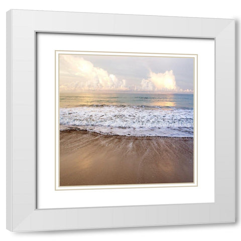 South China Sea White Modern Wood Framed Art Print with Double Matting by Delimont, Danita