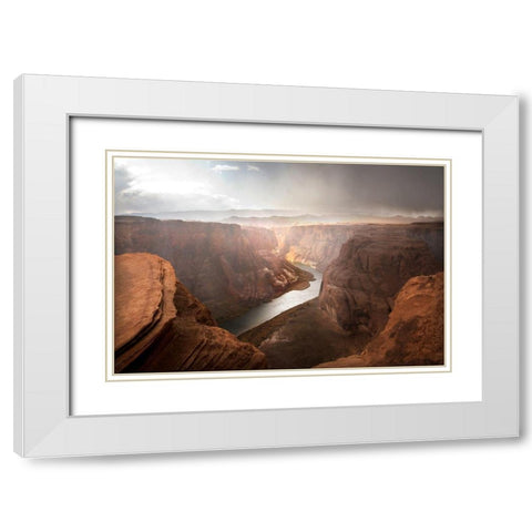 Glen Canyon White Modern Wood Framed Art Print with Double Matting by Davidson, Janell