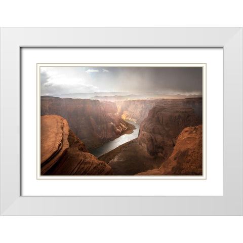 Glen Canyon White Modern Wood Framed Art Print with Double Matting by Davidson, Janell