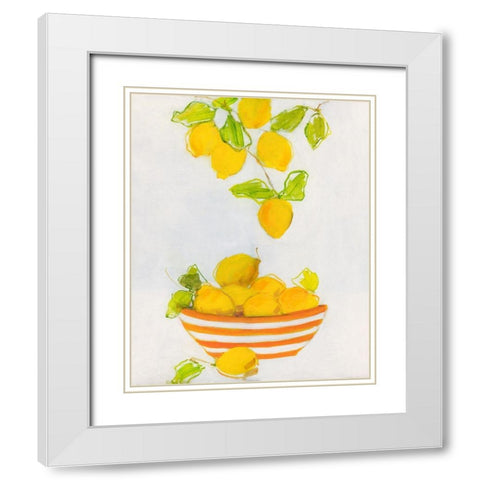 Lemonlicious White Modern Wood Framed Art Print with Double Matting by Swatland, Sally