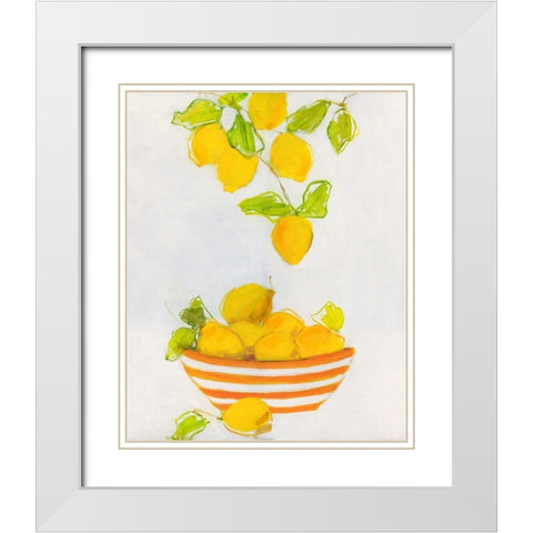 Lemonlicious White Modern Wood Framed Art Print with Double Matting by Swatland, Sally