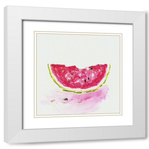 Summer Slice II White Modern Wood Framed Art Print with Double Matting by Swatland, Sally