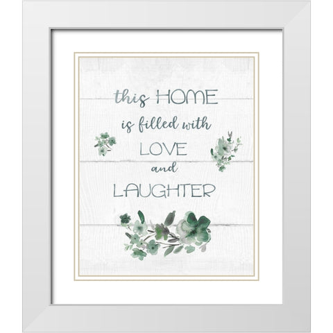 This Home White Modern Wood Framed Art Print with Double Matting by Robinson, Carol