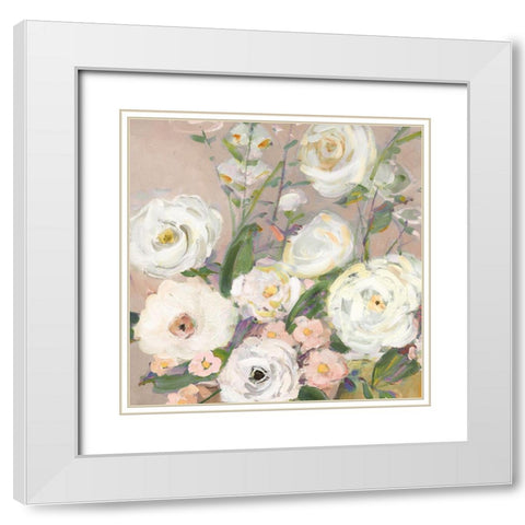 Naive Garden II White Modern Wood Framed Art Print with Double Matting by Swatland, Sally