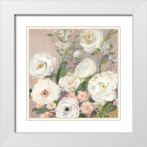 Naive Garden II White Modern Wood Framed Art Print with Double Matting by Swatland, Sally