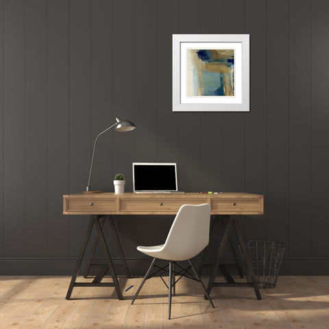 Tuscan Meadow White Modern Wood Framed Art Print with Double Matting by Jill, Susan