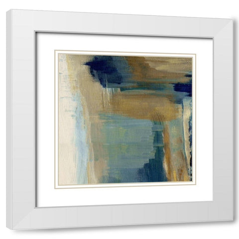 Tuscan Meadow White Modern Wood Framed Art Print with Double Matting by Jill, Susan