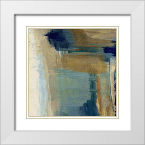Tuscan Meadow White Modern Wood Framed Art Print with Double Matting by Jill, Susan