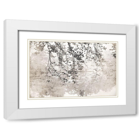 Taupe Soft Reflection White Modern Wood Framed Art Print with Double Matting by Weisz, Irene