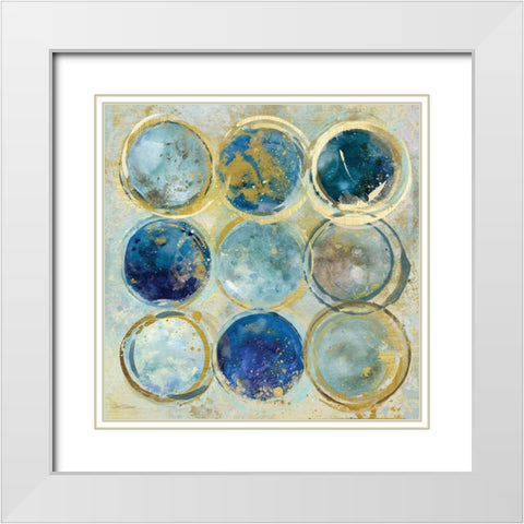 Alignment III White Modern Wood Framed Art Print with Double Matting by Robinson, Carol