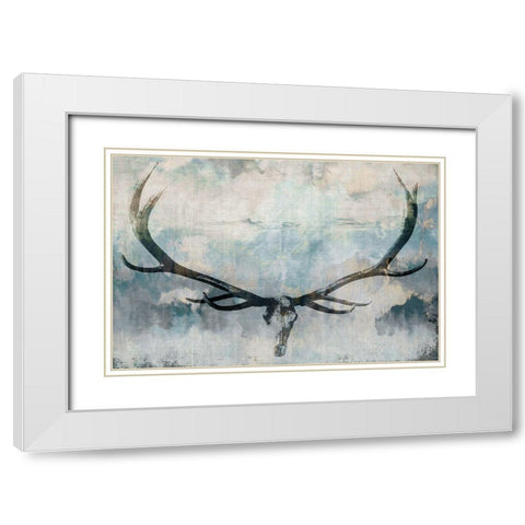 Wyoming I White Modern Wood Framed Art Print with Double Matting by Butler, John