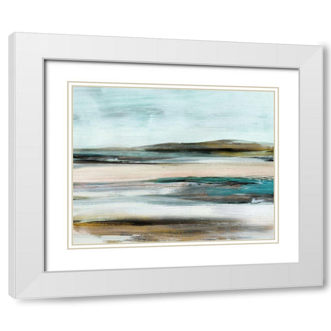 Shifting Horizons White Modern Wood Framed Art Print with Double Matting by Shapiro, Judith