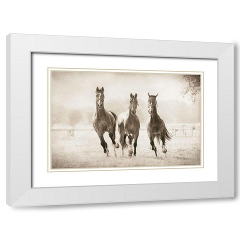 The Young Ones White Modern Wood Framed Art Print with Double Matting by Van de Goor, Lars