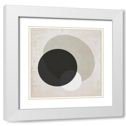 Moderniste Neutre IV White Modern Wood Framed Art Print with Double Matting by Jill, Susan