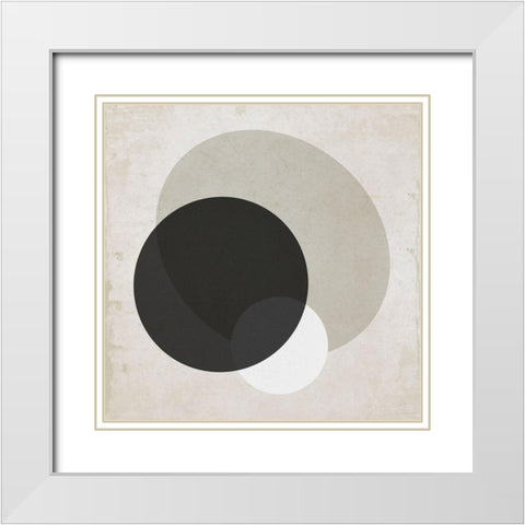 Moderniste Neutre IV White Modern Wood Framed Art Print with Double Matting by Jill, Susan