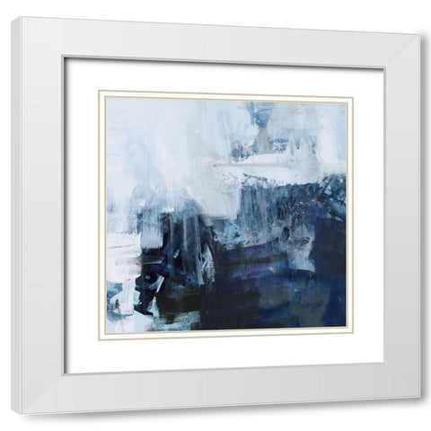 River In Time I White Modern Wood Framed Art Print with Double Matting by Swatland, Sally
