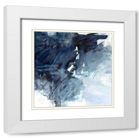 River In Time II White Modern Wood Framed Art Print with Double Matting by Swatland, Sally