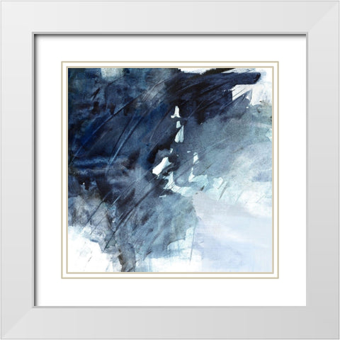 River In Time II White Modern Wood Framed Art Print with Double Matting by Swatland, Sally