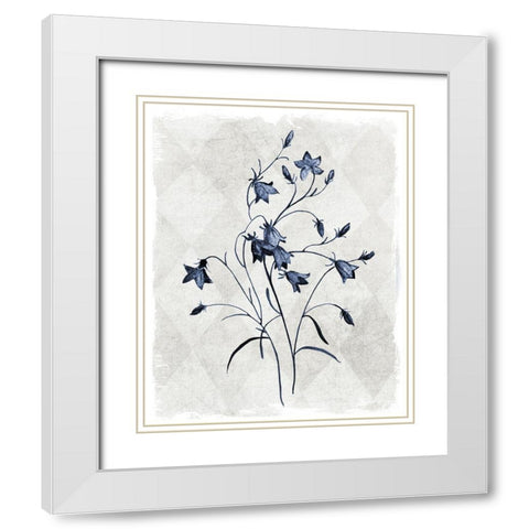 Harlequin Botanical II White Modern Wood Framed Art Print with Double Matting by Robinson, Carol