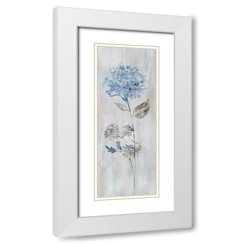 Blue Meadow Dreamin II White Modern Wood Framed Art Print with Double Matting by Knutsen, Conrad