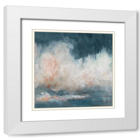 Cloud Abstraction I White Modern Wood Framed Art Print with Double Matting by Swatland, Sally