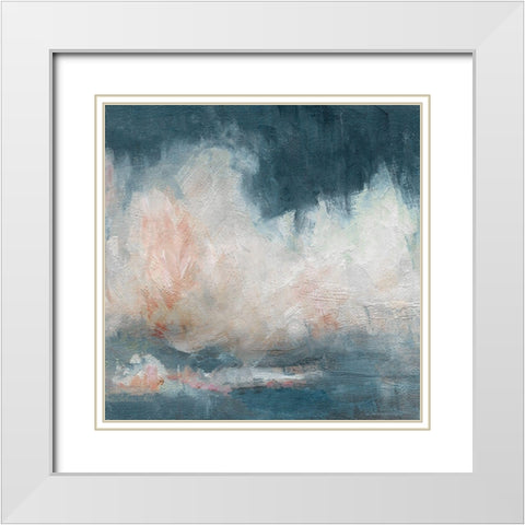 Cloud Abstraction I White Modern Wood Framed Art Print with Double Matting by Swatland, Sally