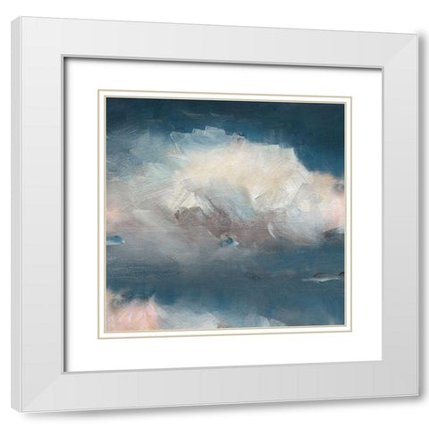 Cloud Abstraction II White Modern Wood Framed Art Print with Double Matting by Swatland, Sally