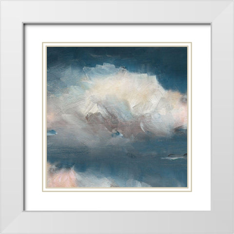 Cloud Abstraction II White Modern Wood Framed Art Print with Double Matting by Swatland, Sally