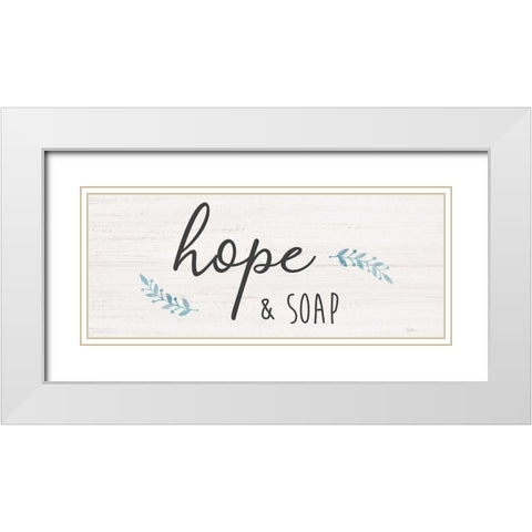 Hope and Soap White Modern Wood Framed Art Print with Double Matting by Carpentieri, Natalie