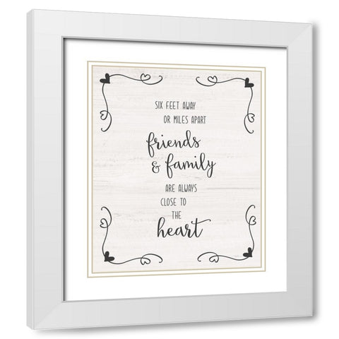 Six Feet White Modern Wood Framed Art Print with Double Matting by Carpentieri, Natalie