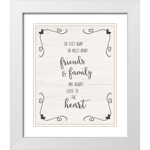 Six Feet White Modern Wood Framed Art Print with Double Matting by Carpentieri, Natalie