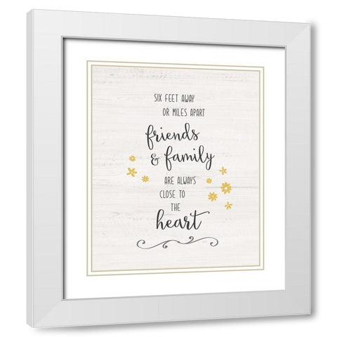 Close to the Heart White Modern Wood Framed Art Print with Double Matting by Carpentieri, Natalie