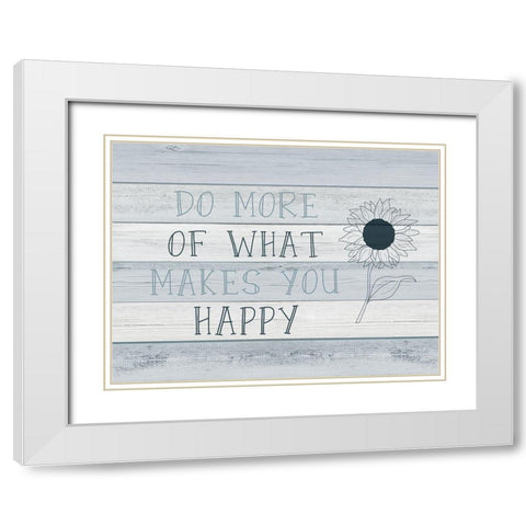 More of Happy White Modern Wood Framed Art Print with Double Matting by CAD Designs