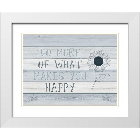 More of Happy White Modern Wood Framed Art Print with Double Matting by CAD Designs