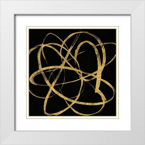 Golden Skate II White Modern Wood Framed Art Print with Double Matting by Jill, Susan