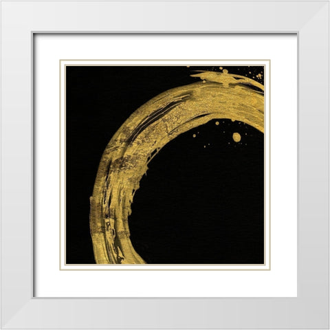 Into the Gold I White Modern Wood Framed Art Print with Double Matting by Jill, Susan