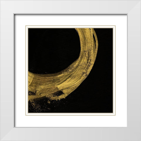 Into the Gold II White Modern Wood Framed Art Print with Double Matting by Jill, Susan