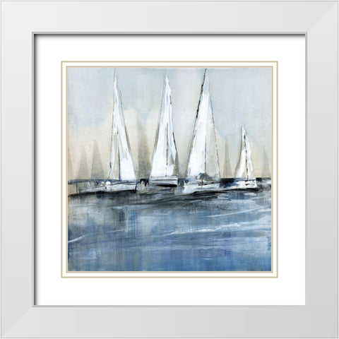 Waiting for the Sun - Detail I White Modern Wood Framed Art Print with Double Matting by Jill, Susan