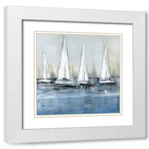 Waiting for the Sun - Detail II White Modern Wood Framed Art Print with Double Matting by Jill, Susan