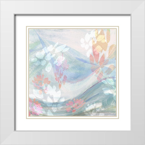 Spring Is In The Air I White Modern Wood Framed Art Print with Double Matting by Jill, Susan
