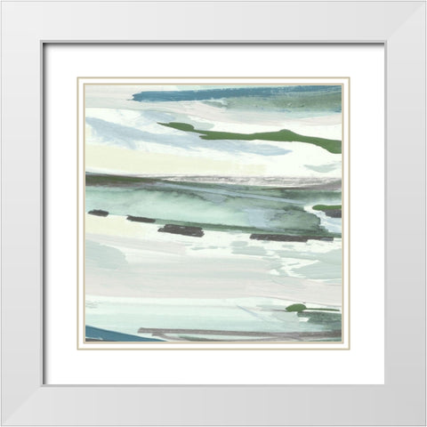 Upstate II White Modern Wood Framed Art Print with Double Matting by Jill, Susan