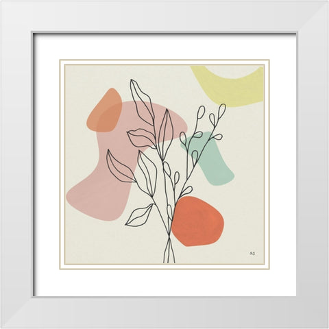 Growing Strong I White Modern Wood Framed Art Print with Double Matting by Jill, Susan