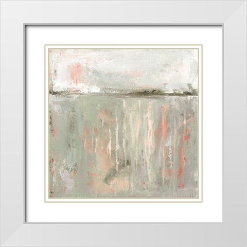 Softer Days White Modern Wood Framed Art Print with Double Matting by Robinson, Carol