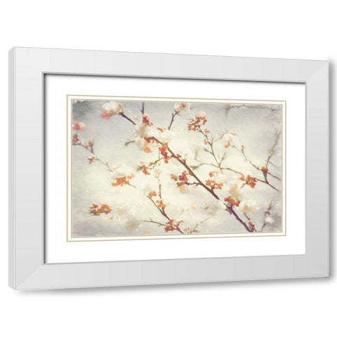 Springly White Modern Wood Framed Art Print with Double Matting by Van de Goor, Lars