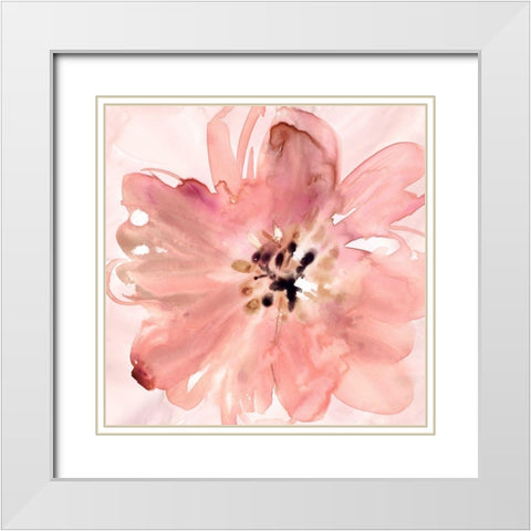 A Little Blush White Modern Wood Framed Art Print with Double Matting by Robinson, Carol