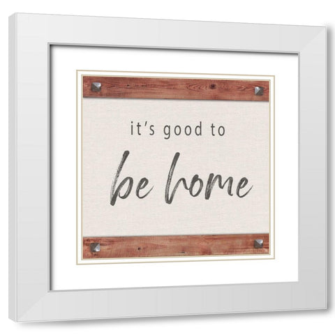 Home White Modern Wood Framed Art Print with Double Matting by Murray, Amanda