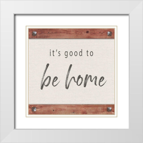 Home White Modern Wood Framed Art Print with Double Matting by Murray, Amanda